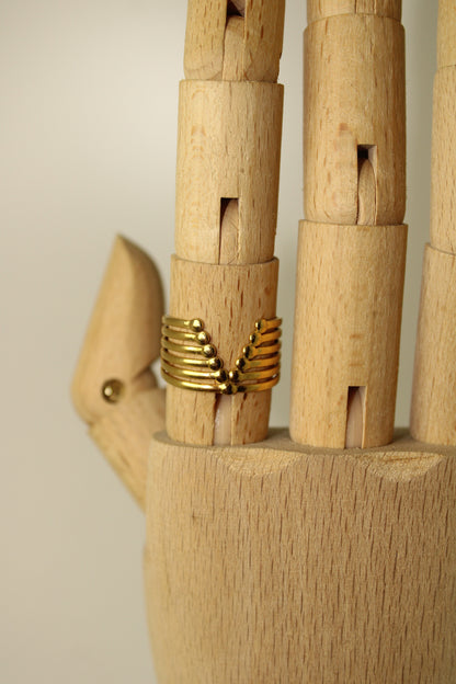 gold V-ring