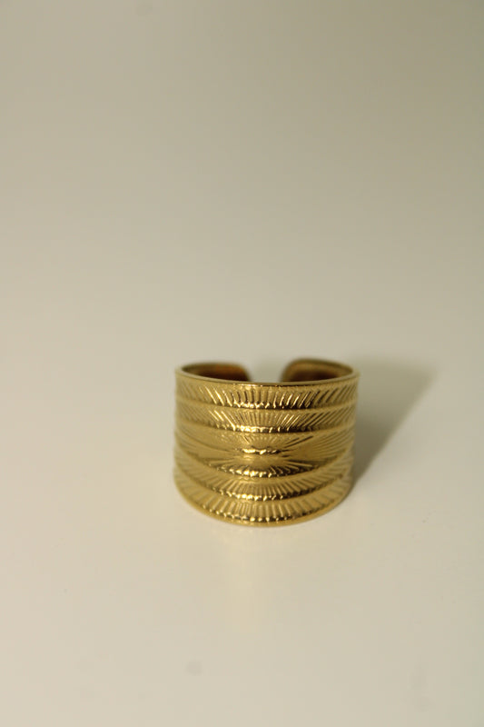 anel singelo dourado