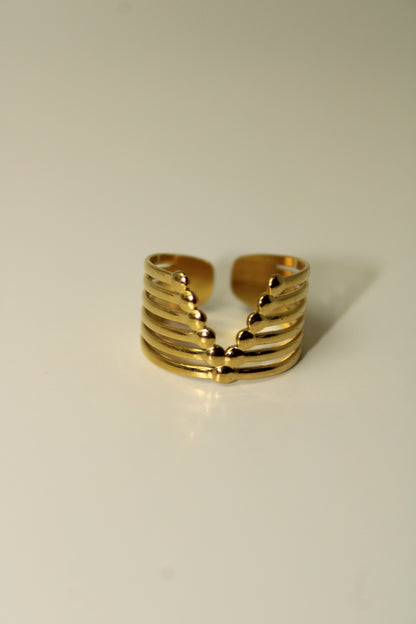 gold V-ring