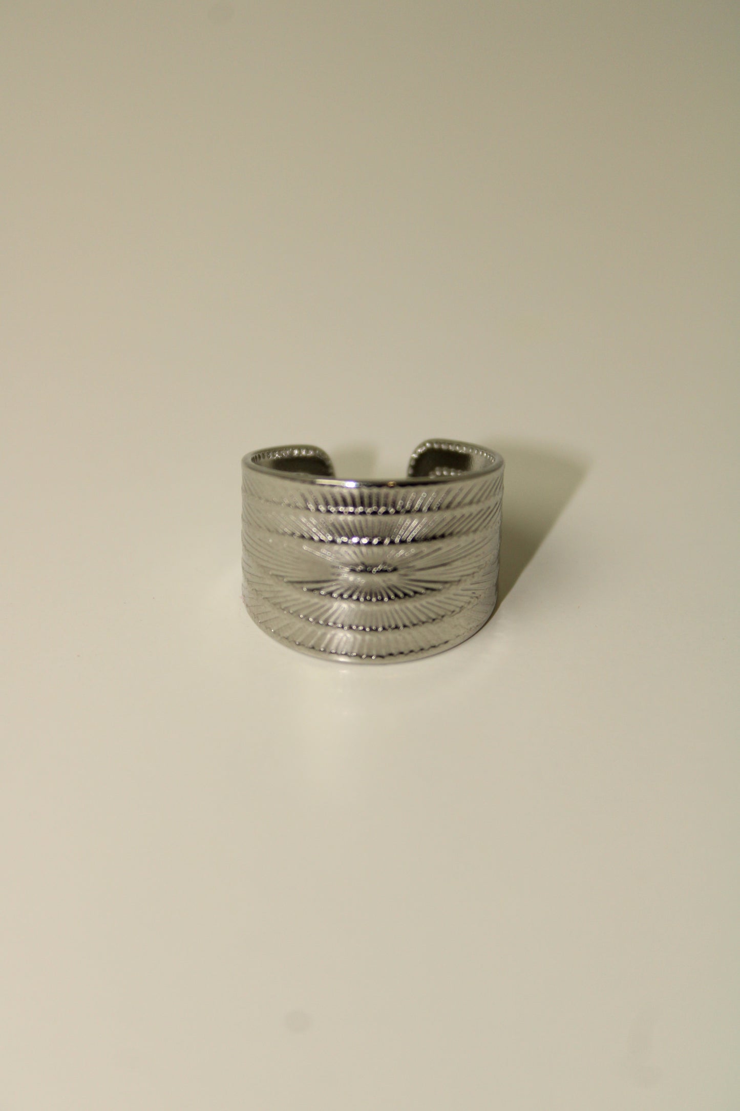 simple silver-plated ring