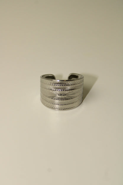 simple silver-plated ring